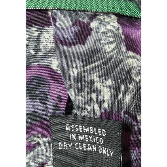 J. Garcia Men's Neck Tie Purple & Gray Multicolor 100% Imported Silk RN 62830 - Picture 5 of 5